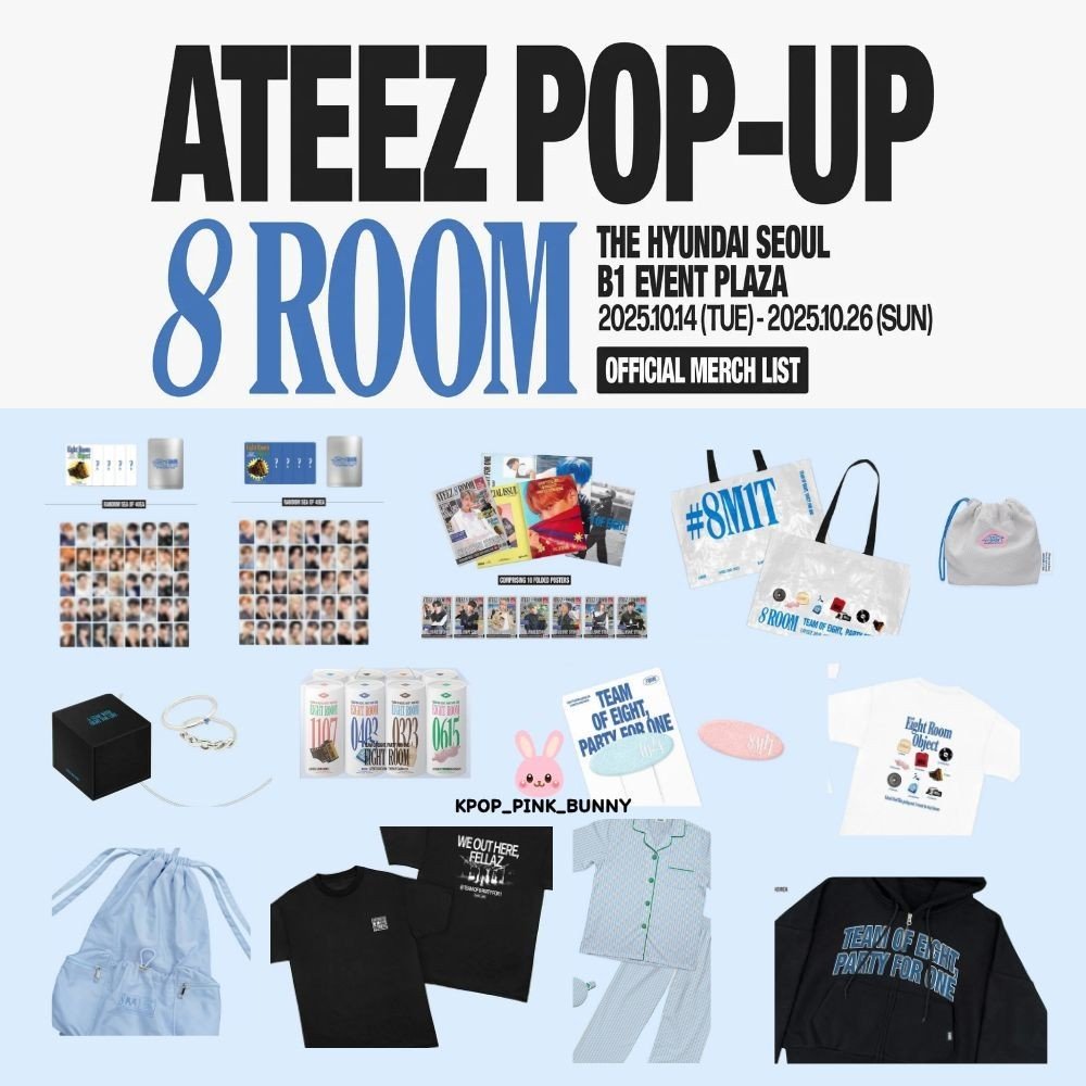 ATEEZ 8ROOM Merch — Official Pop-Up Collection – Kpop Exchange