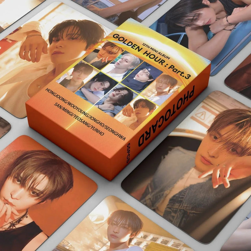 ATEEZ GOLDEN HOUR : Part.3 Photocards (55 cards)