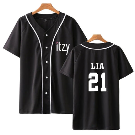 ITZY Bias Member Baseball T-shirt