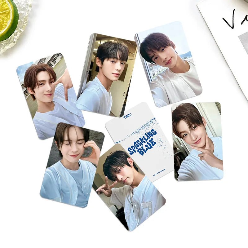 TWS Sparkling Blue Debut Album Photo Cards 6Pcs/Set