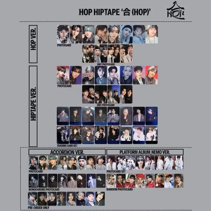 StrayKids HOP HIPTAPE Member Photocards