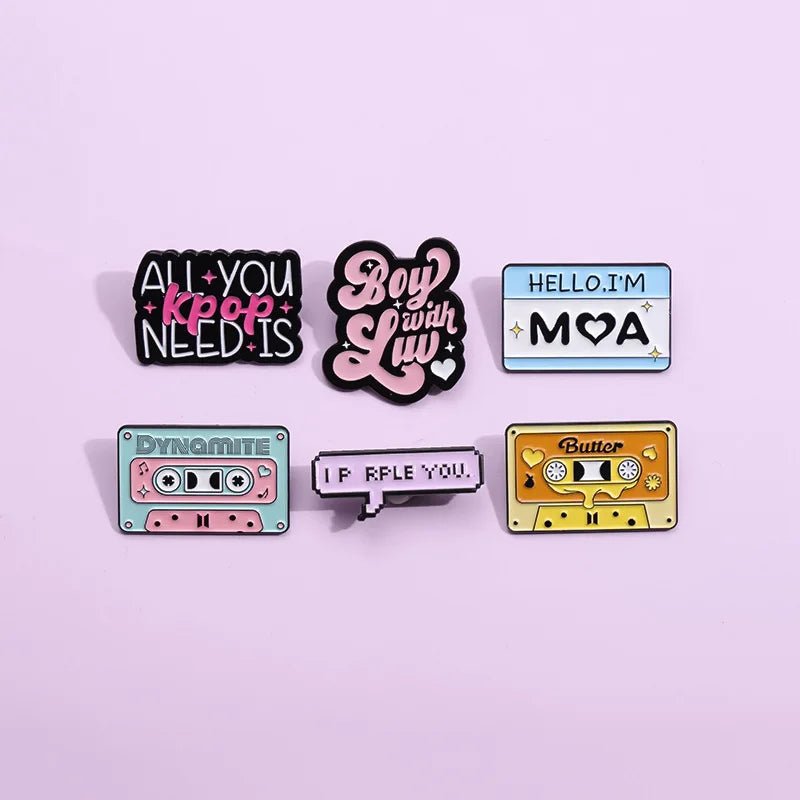 KPOP Enamel Pins Brooches Lapel Badge