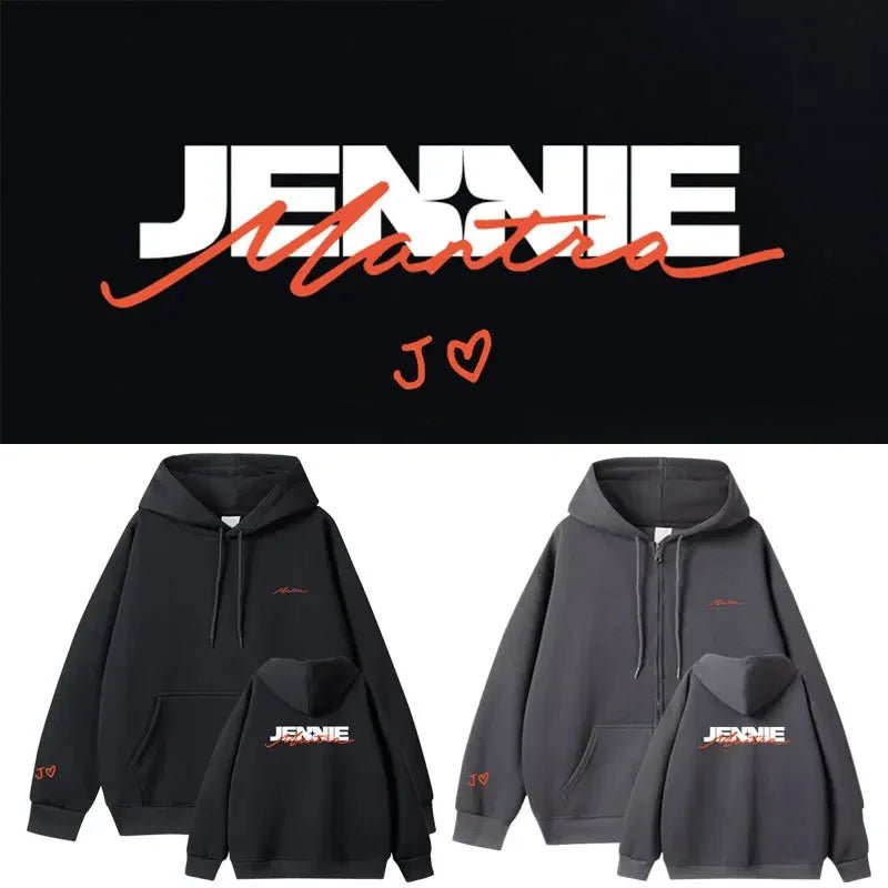 JENNIE Mantra Zip-Up Hoodie