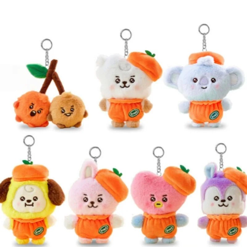 BT21 Anime Orange Series Plush Keychain