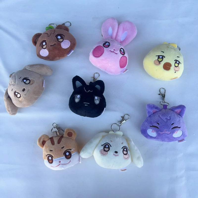 ATEEZ Anitees Plush Dolls Keychain Fanmade K pop Merch