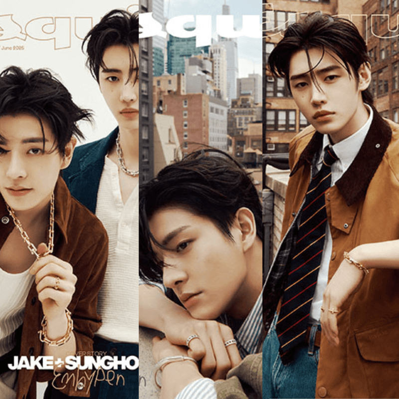 Enhypen Jake & Sunghoon ESQUIRE Magazine 2025.06