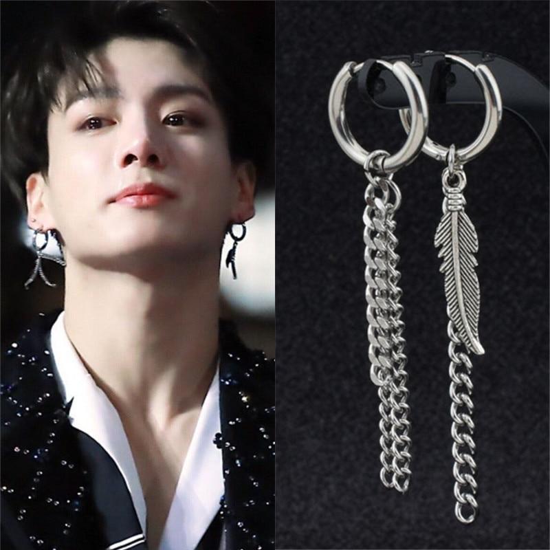 BTS Jungkook Feather Earrings