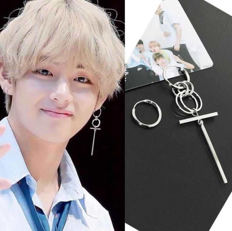 BTS V Taehyung Cross Earrings
