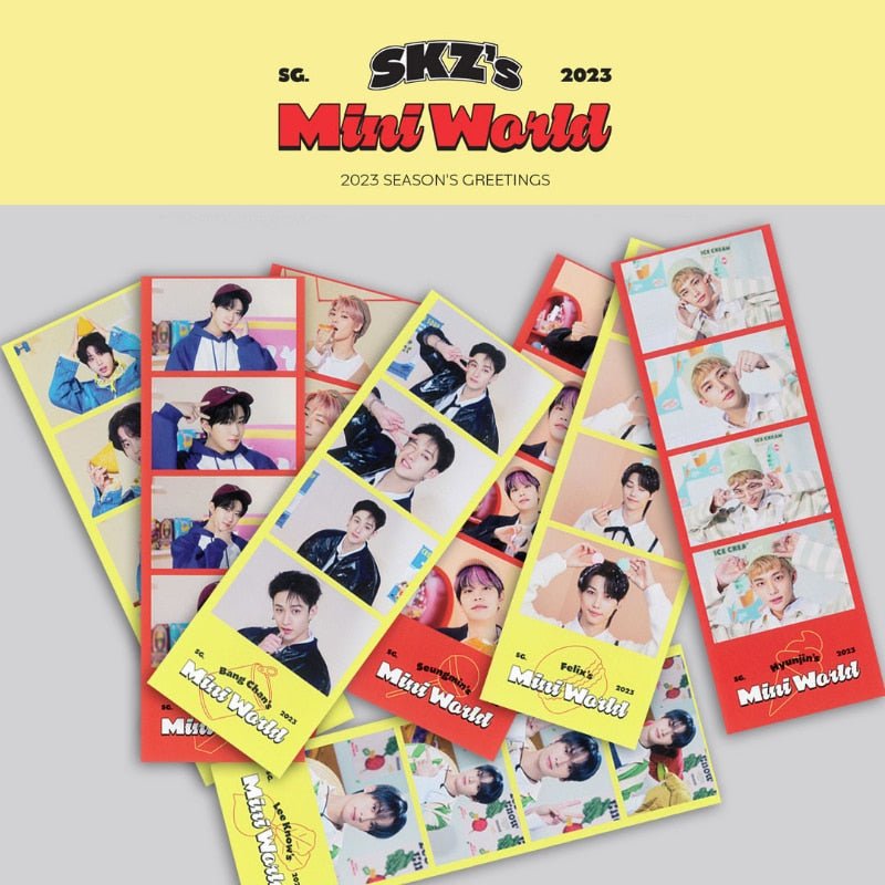 Stray Kids SKZ Mini World 4 Cut Film Strip Set (8 Strips/Set)
