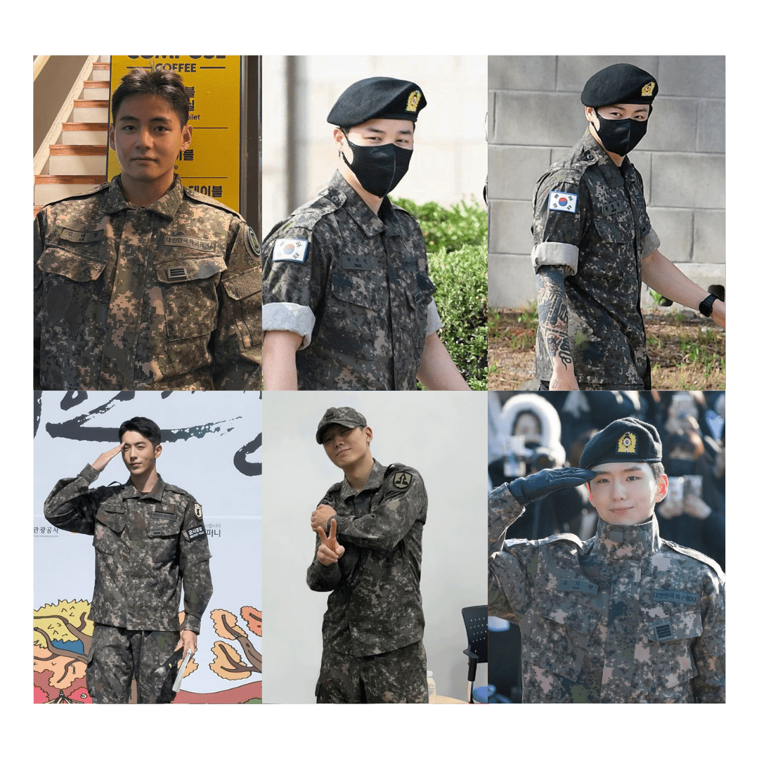 Celebrities and KPOP Idols Set To Be Discharged From The Military In 2025