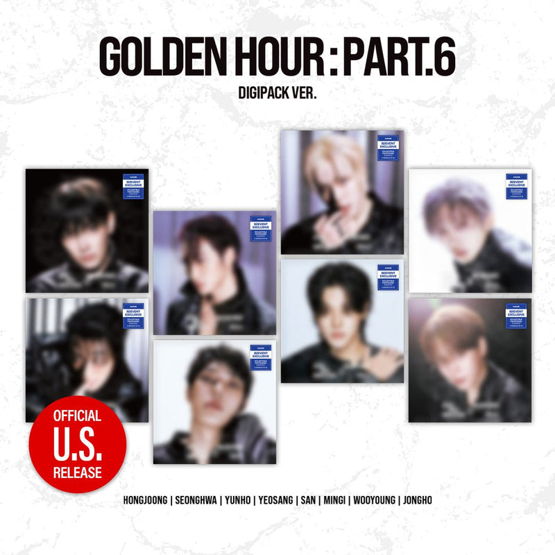 [PRE-ORDER] ATEEZ - GOLDEN HOUR : Part.6 (DIGIPACK VER.) - 82EVENT Exclusive