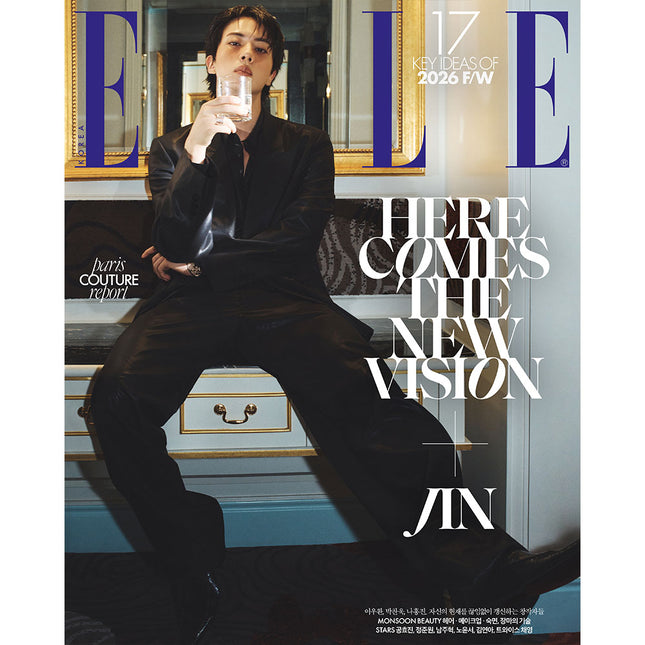 Jin Elle Korea Magazine August Edition BTS Pre-Order A Cover