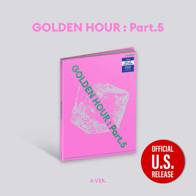 Ateez Golden Hour Part 5 Photobook Version Pop-Up Exclusive  Pre-Order A Version 