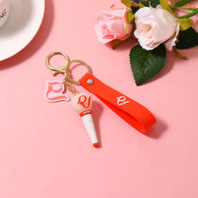 Load image into Gallery viewer, Red Velvet Silicone Lightstick Keychain