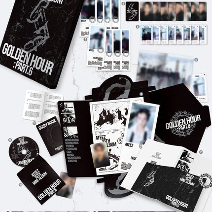 ATEEZ GOLDEN HOUR Part.6 Photobook 82EVENT Exclusive – Diary version packaging and inclusions