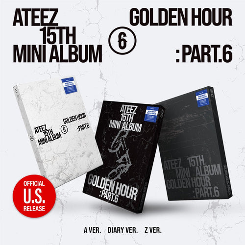 ATEEZ GOLDEN HOUR Part.6 Photobook 82EVENT Exclusive – A, Diary and Z versions together