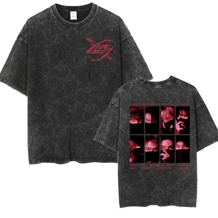ATEEZ 2024 World Tour Towards The Light Vintage Washed Shirt RED