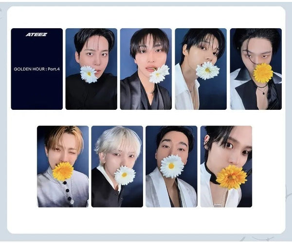 Buy ATEEZ GOLDEN HOUR Part. 4 Album Photo Cards [FANMADE] | Kpop