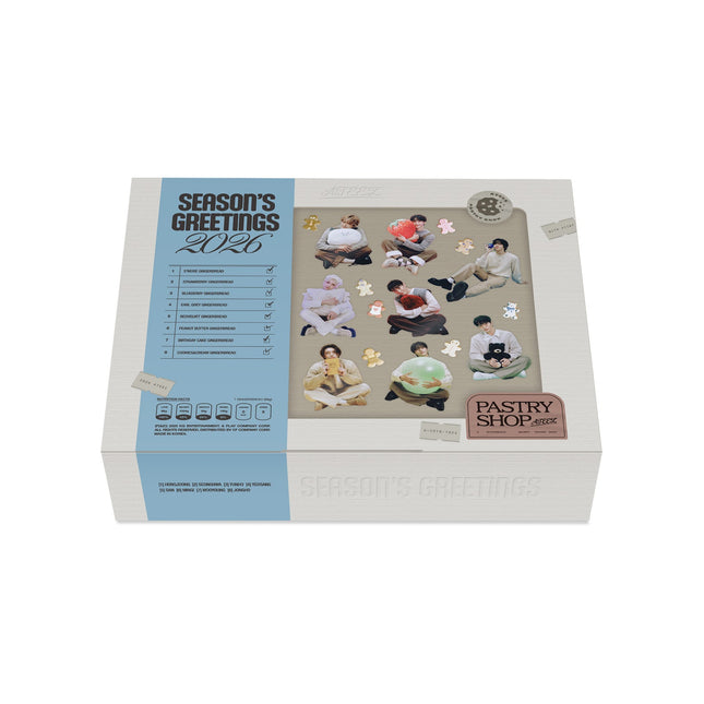 ateez season's greetings 2026, ATEEZ Season's Greetings Pastry Shop, ATEEZ 2026 calendar, ATEEZ planner 2026, ATEEZ Season's Greetings inclusions, buy ATEEZ Season's Greetings USA, ATEEZ gingerbread concept