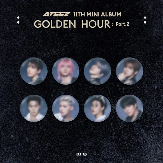 ateez golden hour pt 2 official merch random can badge