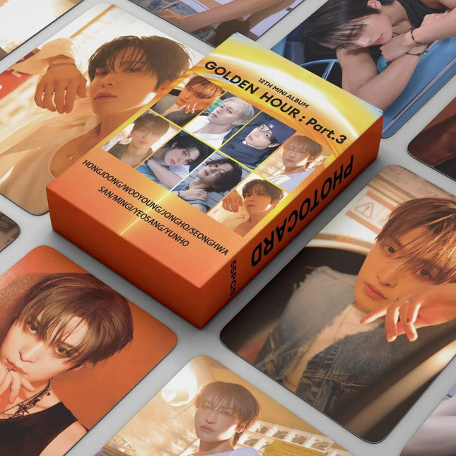 ATEEZ GOLDEN HOUR : Part.3 Photocards (55 cards)