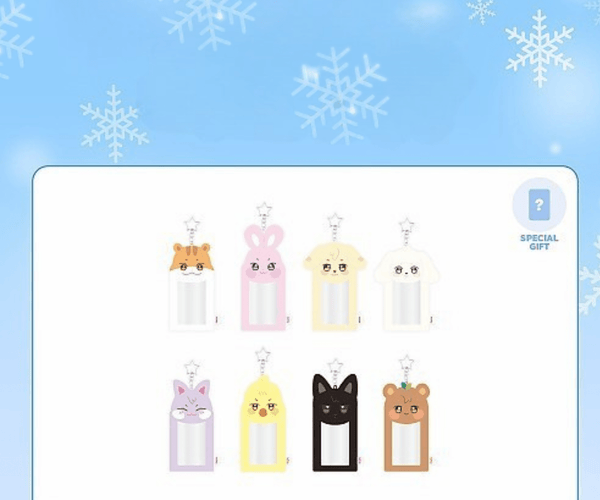ATEEZ [ANITEEZ IN ICE CITY] Plush Photocard Holder Keyring – Kpop