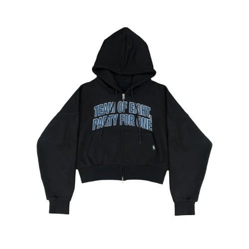 ATEEZ [8ROOM Pop-Up MD] Crop Zip-Up Hoodie