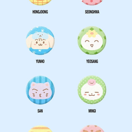 ateez 8room random button badge, ateez 8room merch, ateez 8room pop-up