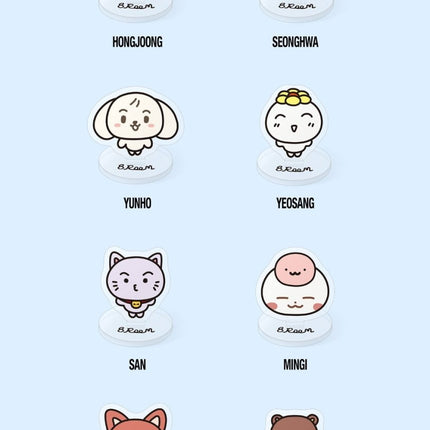 ateez 8room random mini acrylic stand, ateez 8room merch, ateez 8room pop-up, ateez acrylic stand, kpop acrylic stand