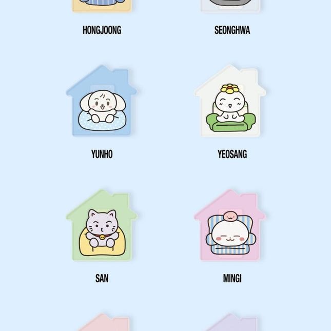 ateez 8room random mini clip, ateez 8room merch, ateez 8room pop-up