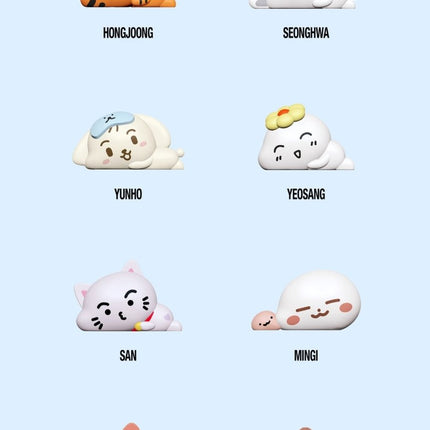 ateez 8room random mini figure, ateez 8room merch, ateez 8room pop-up, ateez mini figure, kpop blind box figure, atiny collectible