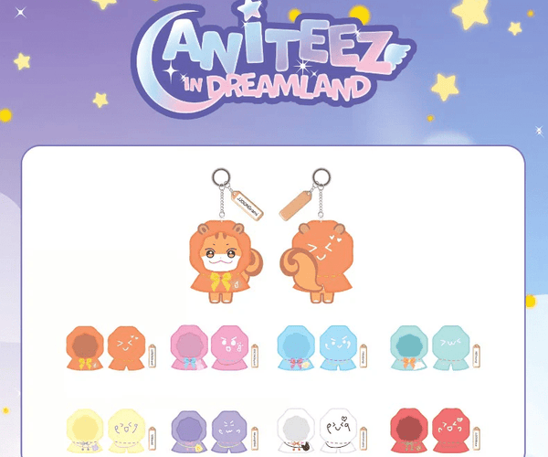 ATEEZ ANITEEZ Dreamland Plush Keyring Wish Cloak – Official