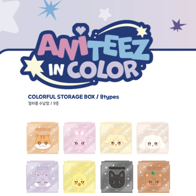 Ateez Aniteez In Color Colorful Storage Box Pre-Order