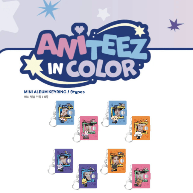 Ateez Aniteez In Color Mini Album Keyring Pre-Order