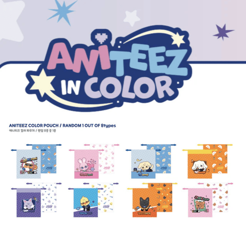[PRE-ORDER] ATEEZ [ANITEEZ IN COLOR] Random Aniteez Color Pouch