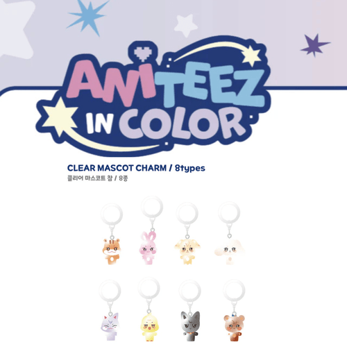 Ateez Aniteez In Color Random Clear Mascot Charm Pre-Order