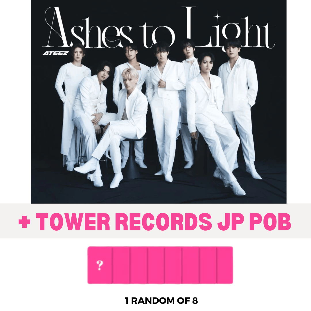 ATEEZ Ashes to Light Limited Ver Album + Tower Records Japan POB ATEEZ Ashes to Light Limited Ver Album + Tower Records Japan POB