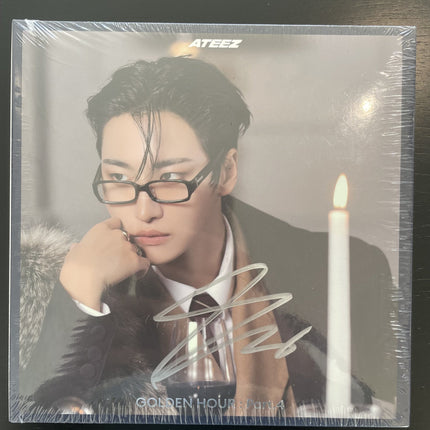 ATEEZ GOLDEN HOUR Part.4 autographed album buy USA, ATEEZ GOLDEN HOUR Part.4 Digipack pop-up exclusive, ATEEZ signed album USA, ATEEZ GOLDEN HOUR Part.4 member version digipack, ATEEZ Adrenaline album autographed, ATEEZ 13th mini album signed, ATEEZ GOLDEN HOUR Part.4 seonghwa signed, ATEEZ digipack signed cover