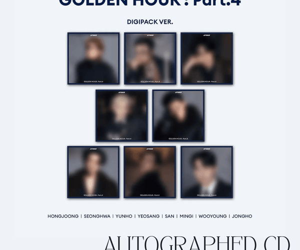 ATEEZ GOLDEN HOUR Part.4 Digipack Autographed Pop-Up – Kpop Exchange