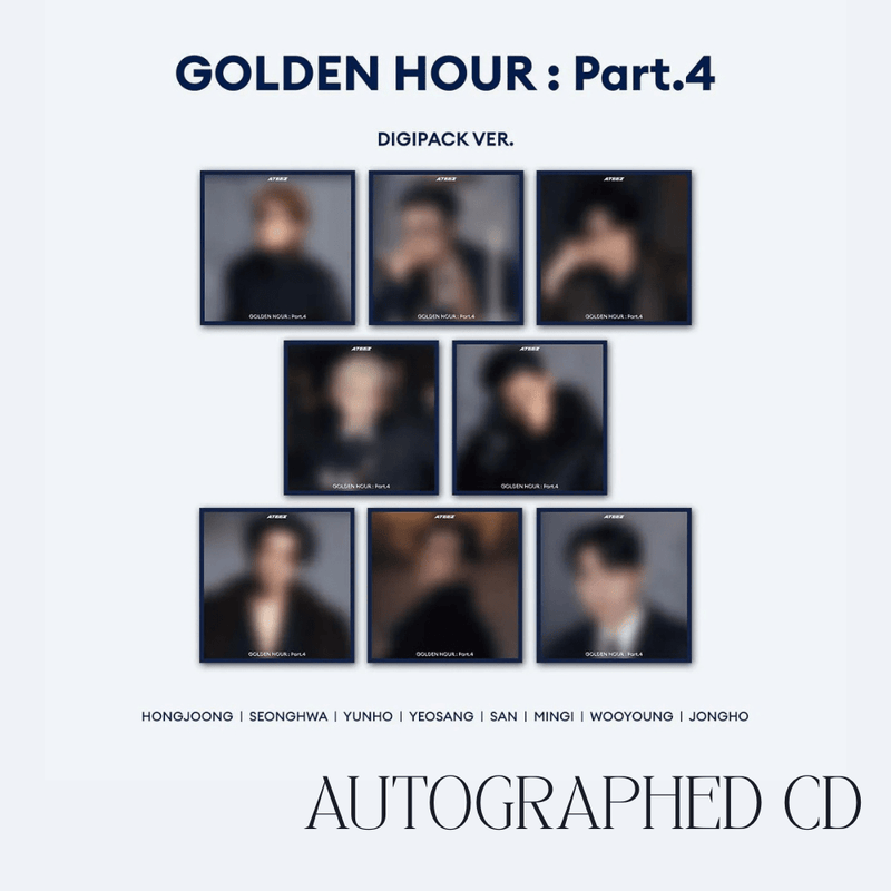 [AUTOGRAPHED] ATEEZ - GOLDEN HOUR : Part.4 DIGIPACK [POP-UP Excl.]