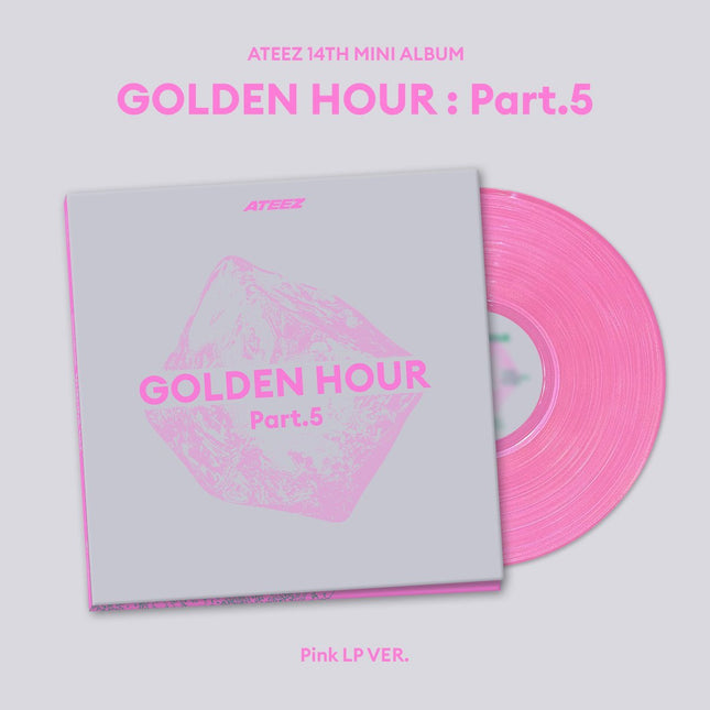 ATEEZ Golden Hour Part 5 ALbum Pink LP Version Pre-Order