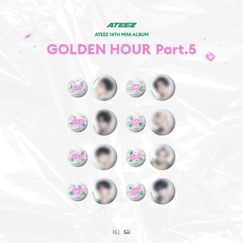 [PRE-ORDER] ATEEZ - POP-UP STORE MD [GOLDEN HOUR Part.5] CAN BADGE SET + POB