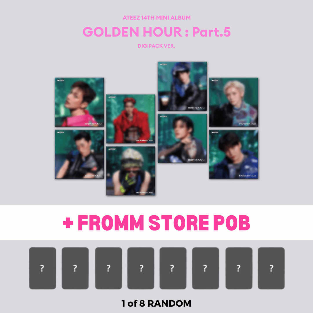 PRE-ORDER] ATEEZ GOLDEN HOUR Part.5 Digipack Ver. + POB – 8 Member