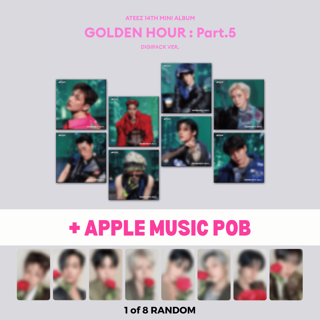 ATEEZ GOLDEN HOUR Part.5 Digipack Ver. + POB – 8 Member Covers ATEEZ GOLDEN HOUR Part.5 Digipack Ver. + POB – 8 Member Covers