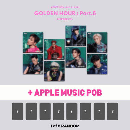 ATEEZ GOLDEN HOUR Part.5 Digipack Ver. + POB – 8 Member Covers