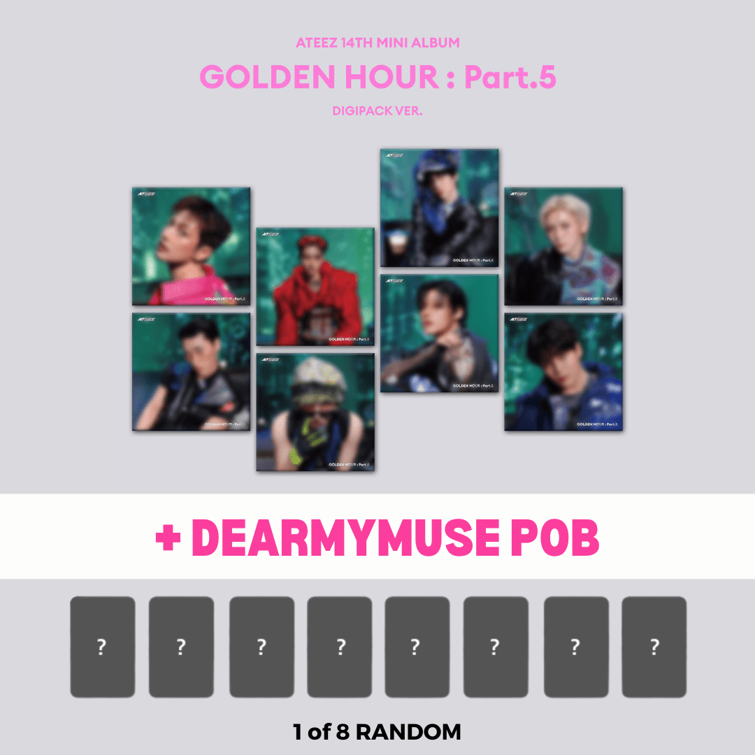 PRE-ORDER] ATEEZ GOLDEN HOUR Part.5 Digipack Ver. + POB – 8 Member