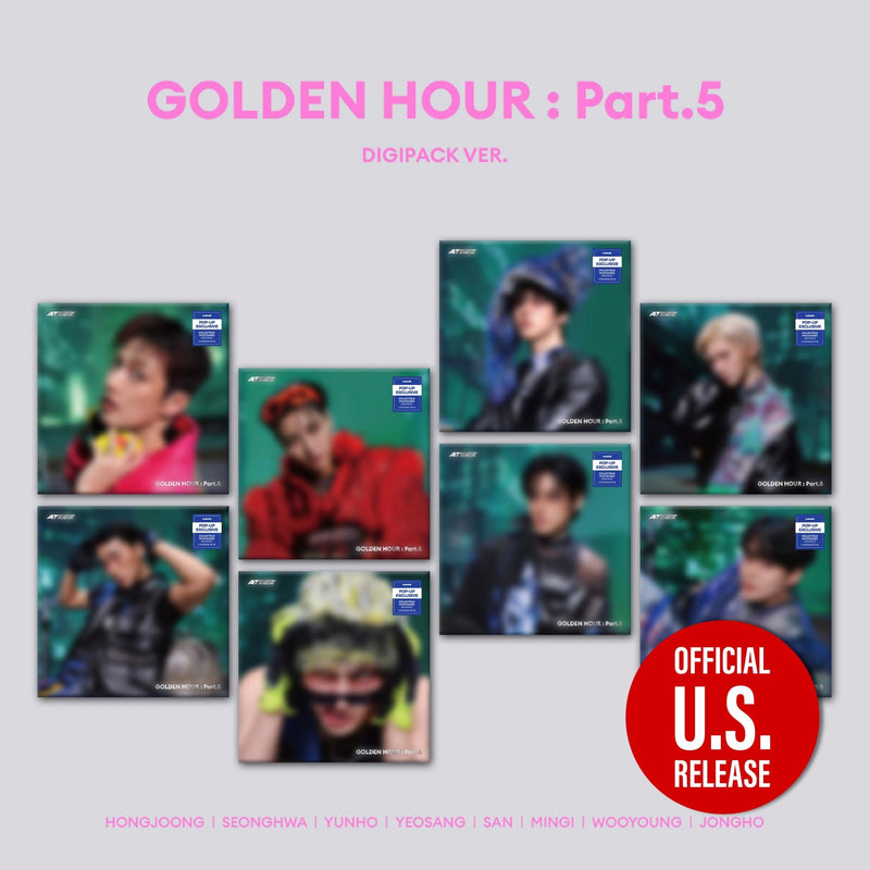 [PRE-ORDER] ATEEZ - GOLDEN HOUR : Part.5 [Digipack Ver.] [POP-UP Excl.]