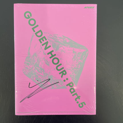 Ateez Golden Hour Part 5 Photobook Ver Signed Version Wooyoung