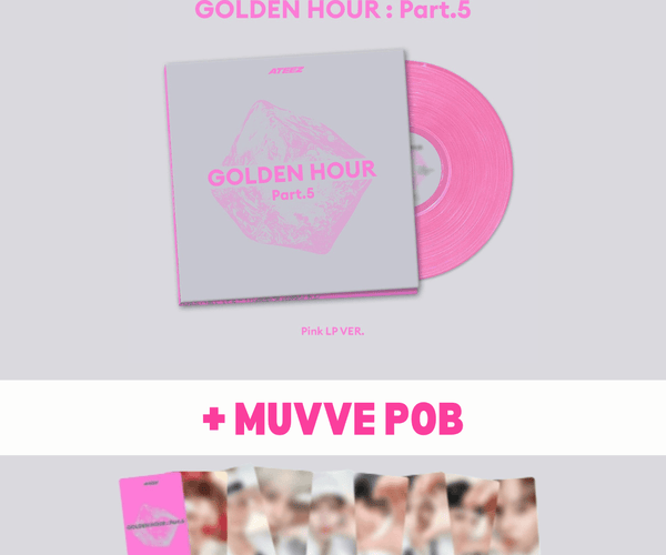 PRE-ORDER] ATEEZ GOLDEN HOUR : Part.5 Pink LP Ver. | Kpop Exchange