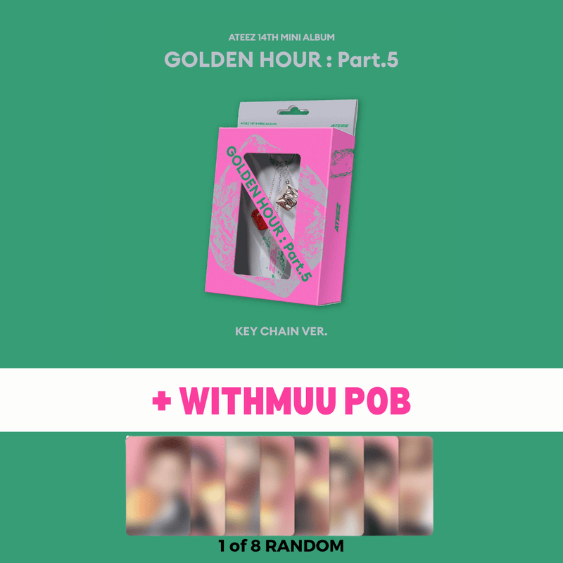 [PRE-ORDER] ATEEZ - GOLDEN HOUR : Part.5 [Keychain Ver.] + POB